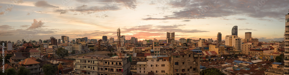 Phnom Penh sun set