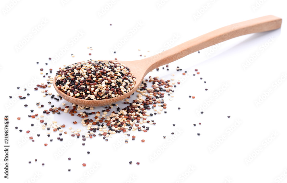 quinoa isolated on the white background quinoa isolated on the white background
