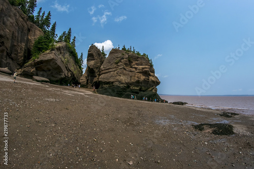 Low tide at Hope Well Rocks New Brunswick Canada (aka Flowerpot Rocks)