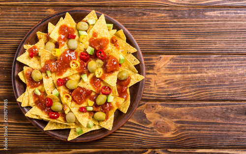 Wallpaper Mural Nachos with sauce salsa Torontodigital.ca