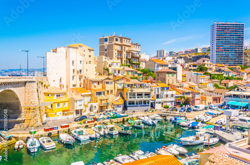 Vallon des Auffes port in Marseille, France photo