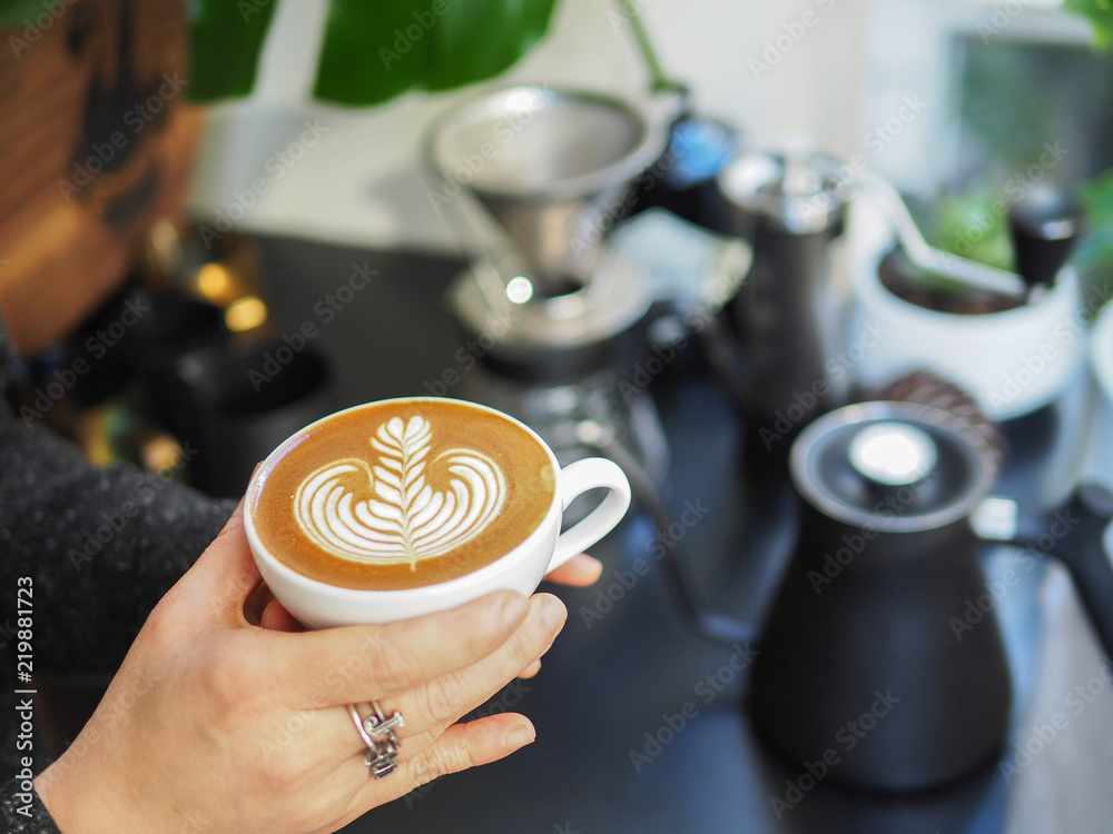 Fototapeta premium How to make Latte art 