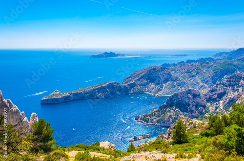 Calanque de Morgiou at les Calanques national park in France photo