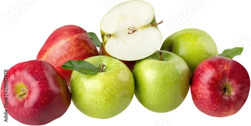 Red and green apples
