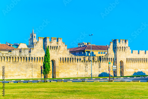Canvas Print Fortification of Avignon, France