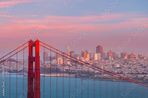 Golden Gate Bridge in San Francisco, California USA