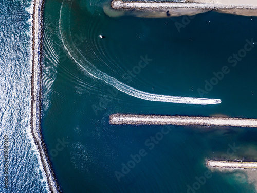 Speed Boat In The Marina