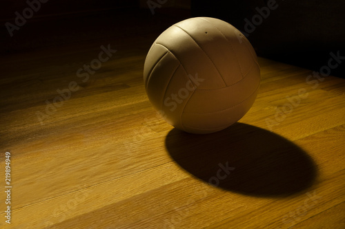 Volleyball on a Gym Floor