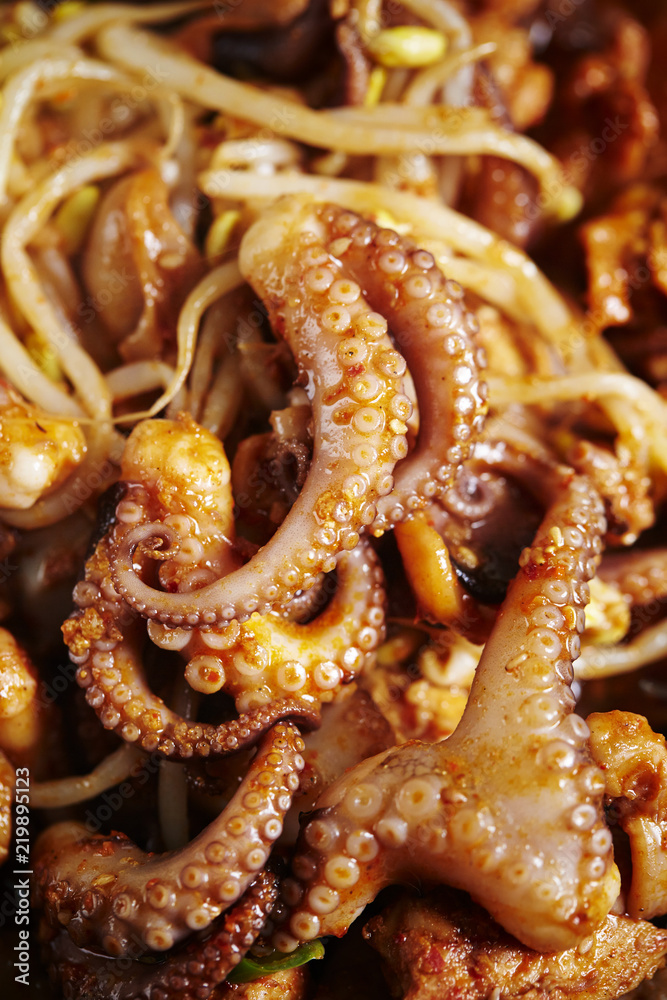 Korean spicy stir fried octopus Korean spicy stir fried octopus