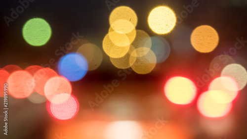 bokeh colorful night background