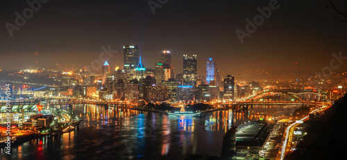 Quadro su tela PITTSBURGH DOWNTOWN
