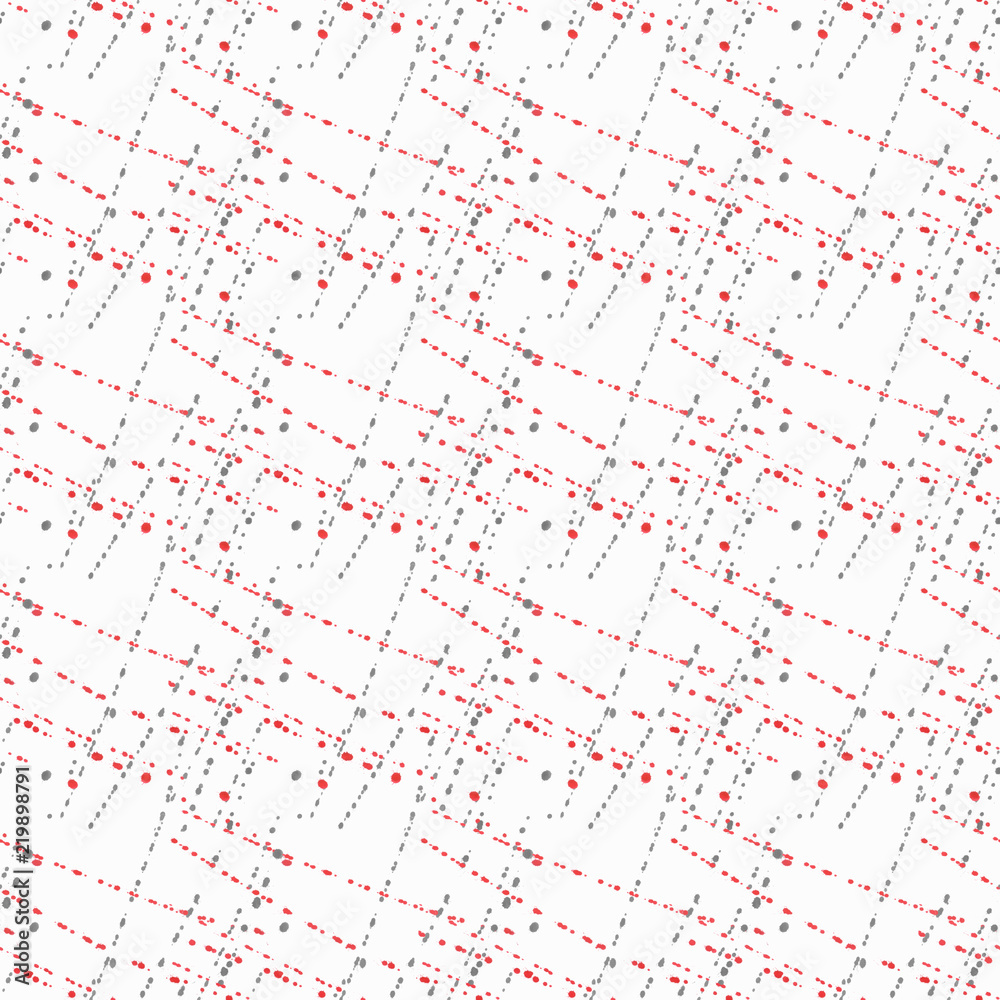 Seamless abstract pattern, Red, gray splashes on white background. Seamless abstract pattern, Red, gray splashes on white background.