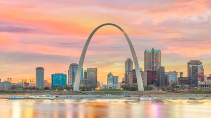  St. Louis downtown city skyline