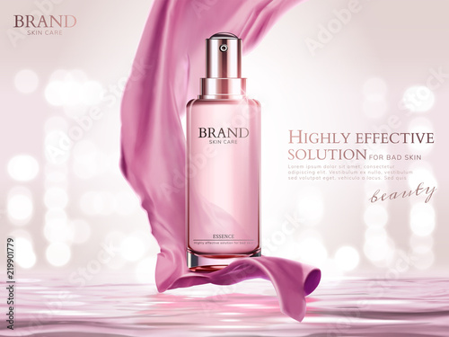 Pink essence spray ads