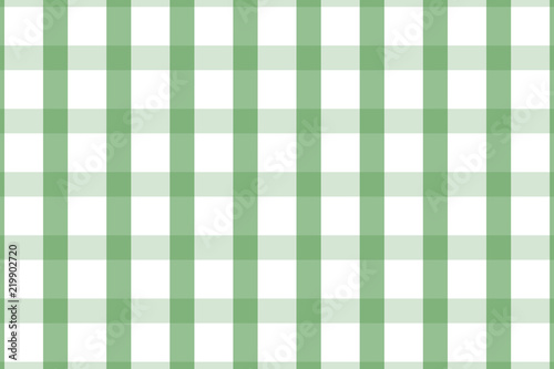 Plaid, check pattern green and white. Simple background