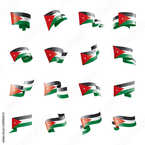 Free Download Jordan flag, vector illustration on a white background - GFXLoad