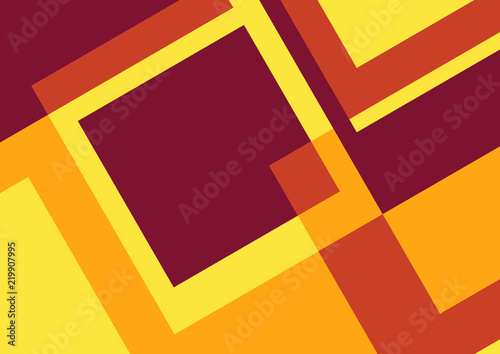 Abstract retro and geometric design background with squares and copy space