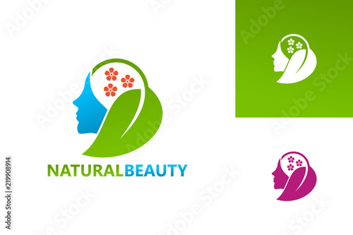 Natural Beauty Logo Template Design Vector, Emblem, Design Concept, Creative Symbol, Icon