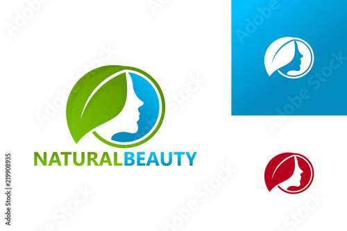 Natural Beauty Logo Template Design Vector, Emblem, Design Concept, Creative Symbol, Icon