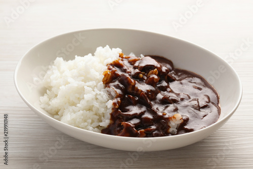 欧風 ハヤシライス カレー テーブル