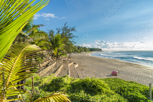 Boucan Canot Beach at Reunion Island, Africa photo