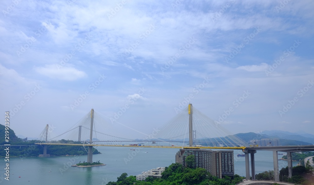 Hong Kong bridge view