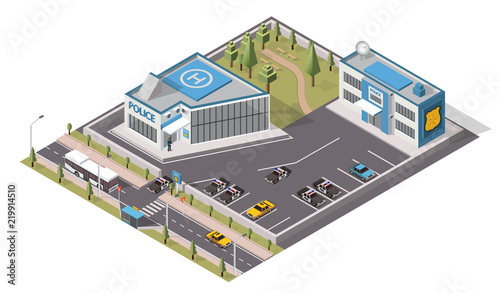 Police station and refinery