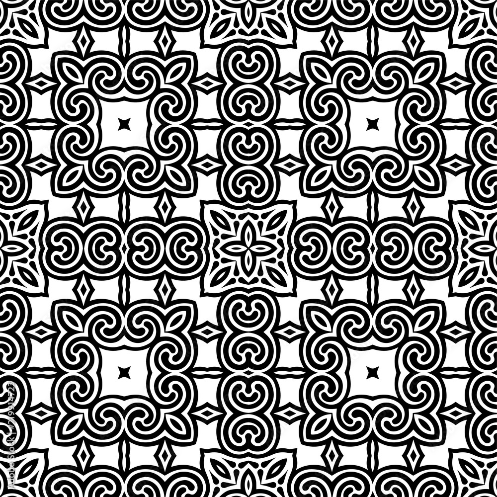 Abstract seamless black and white pattern Abstract seamless black and white pattern