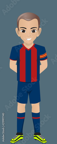 Vector Character Football / Socher Team Kit 