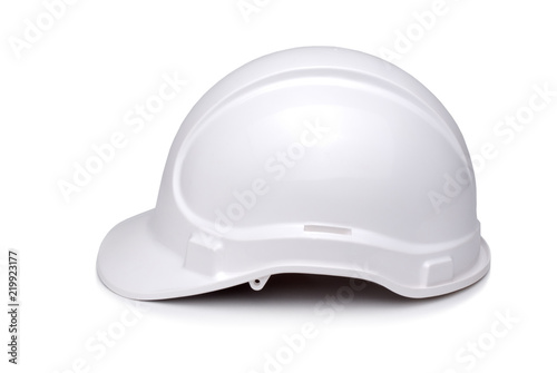 Side View of White Hardhat