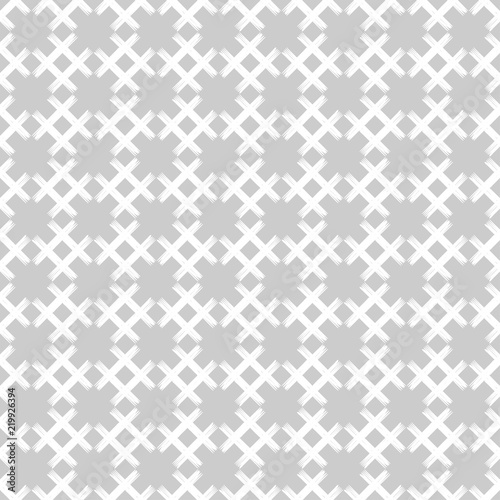 Seamless abstract geometric pattern. Cross-stitch. Mosaic texture. Brushwork. Hand hatching. Scribble texture. Textile rapport.