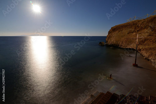 full moon over the sea, egypt