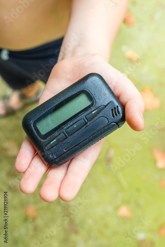 pager. old vintage beeper