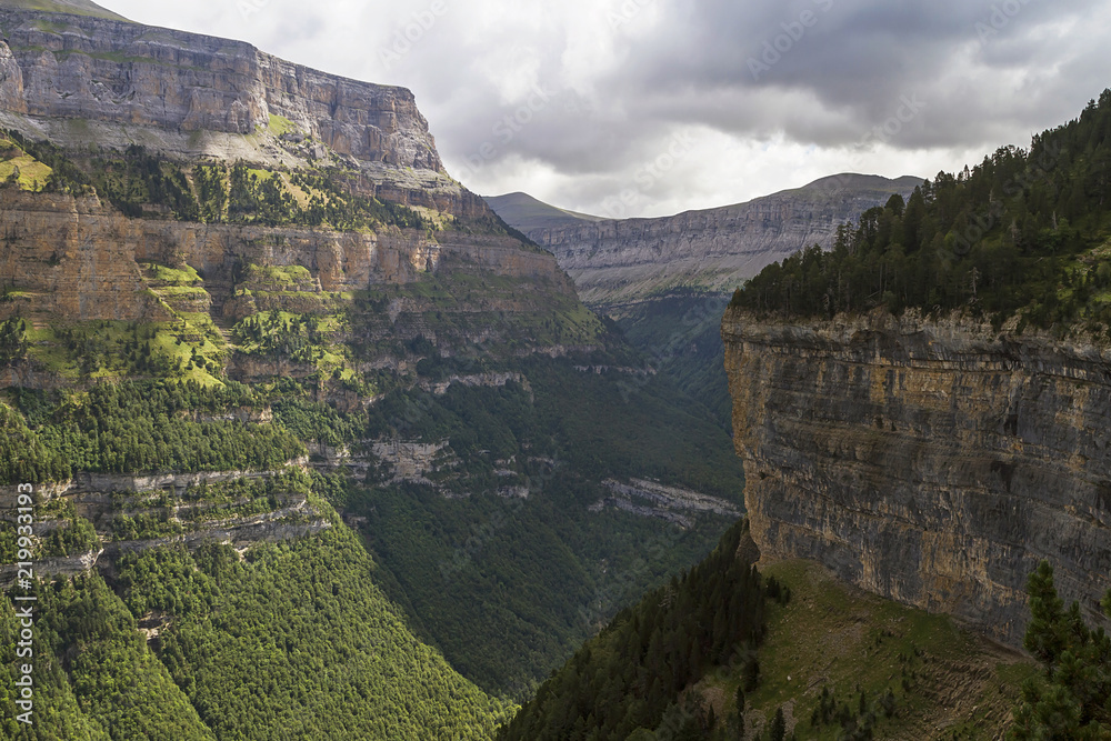 Ordesa national park in ther Pyrenees mountain range
