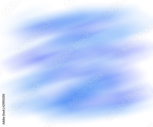 Abstract blue background with blurred paint