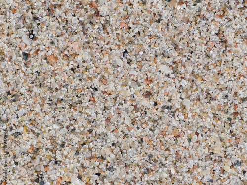 Sand texture background, closeup of fine sand on beach, macro.
