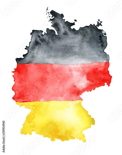 Canvas Print Map of Germany