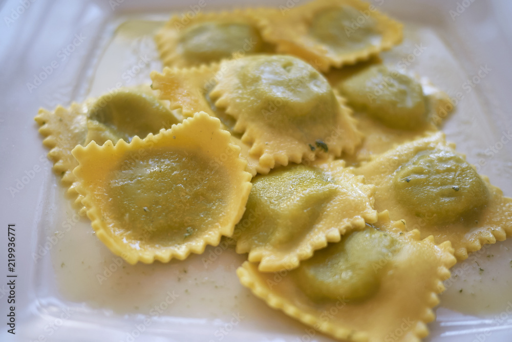 Ravioli with butter Ravioli with butter