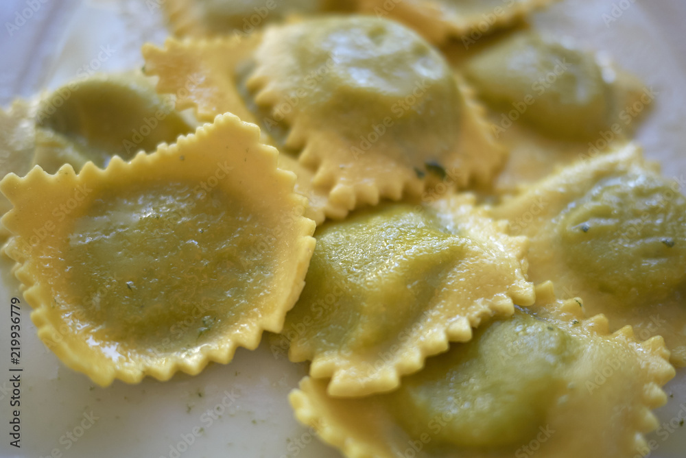 Ravioli with butter