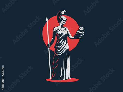 Photo The goddess Athena.