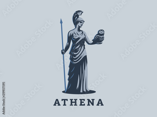 Canvastavla The goddess Athena.