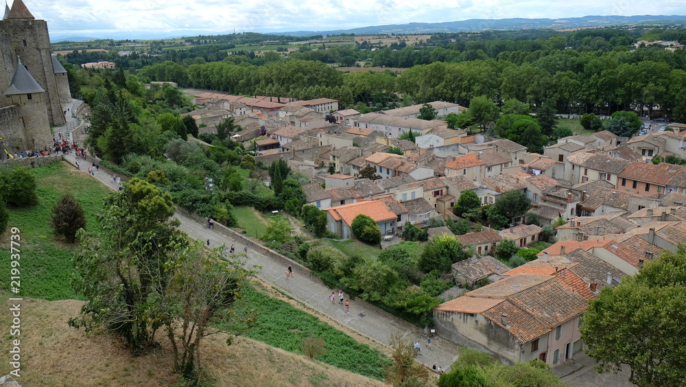 Cité médiévale de Carcassonne en Occitanie