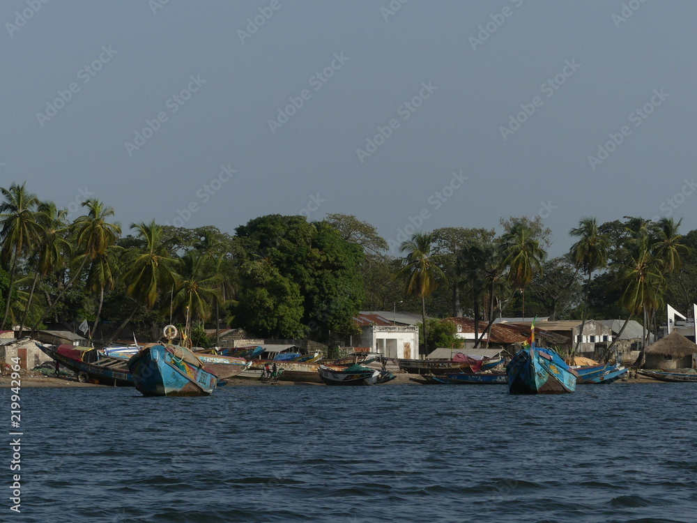 Fototapeta premium pirogues traditionnelles de pêche, Sénégal