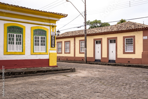 Facade of a colonial historic building in center of Iguape, south coast of Sao Paulo State © AlfRibeiro