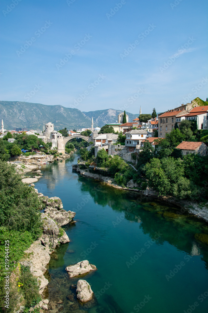 Mostar bridge view
