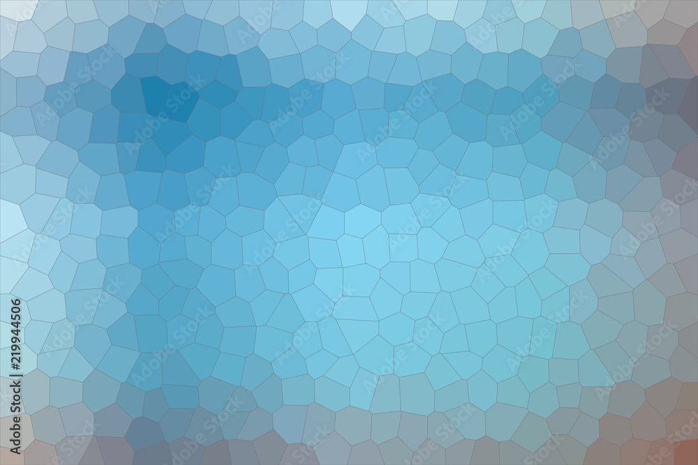 Fototapeta premium Blue and red Little hexagon background illustration.