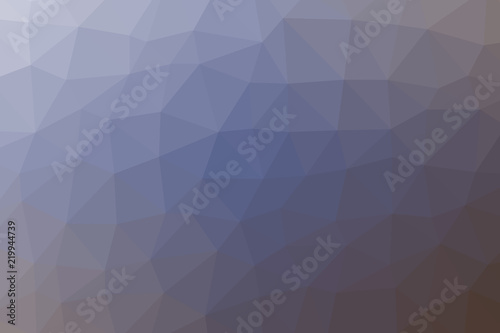 Fototapeta Naklejka Na Ścianę i Meble -  blue, white and brown triangle polygon background illustration.