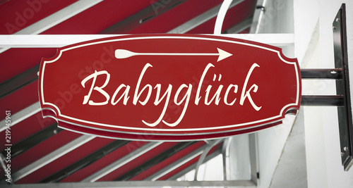 Schild 312 - Babyglück