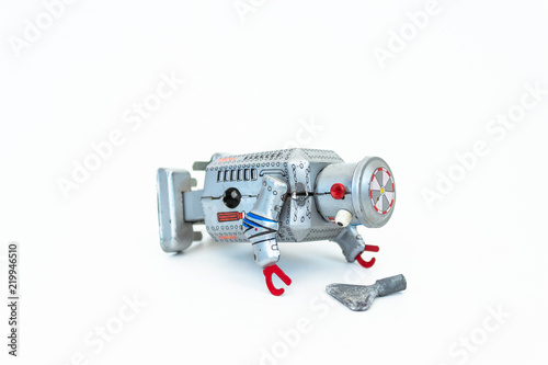 Robot facing key