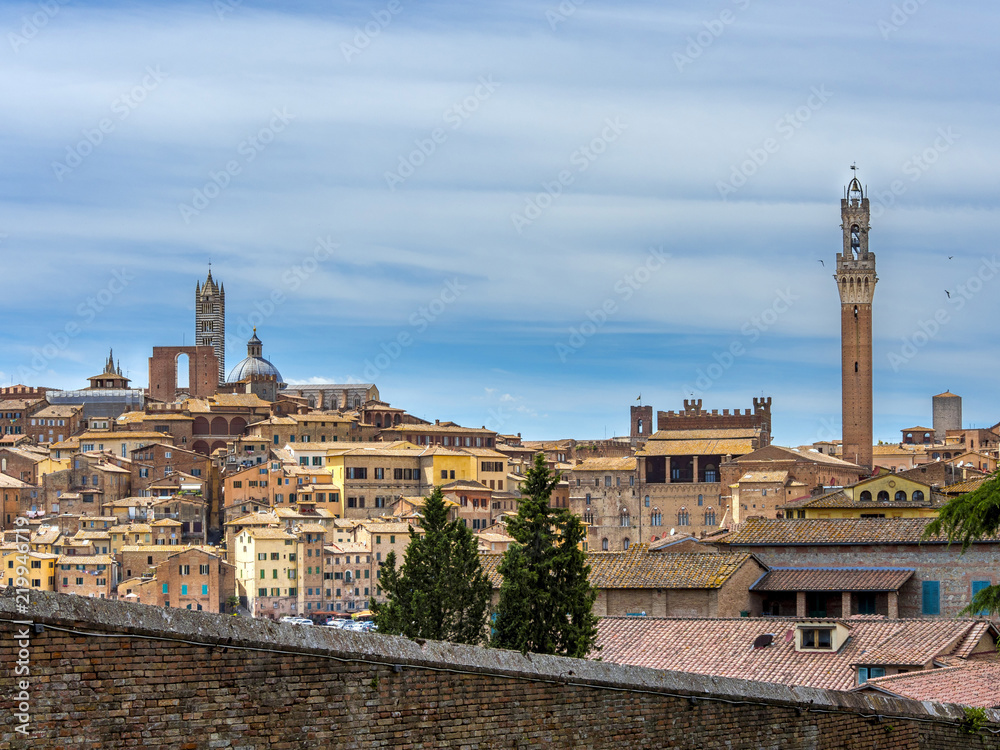 Cityscape, Siena, Tuscany, Italy, Europe